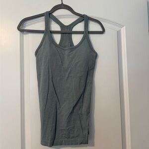 lululemon athletica Blue Ribbed Tank Top